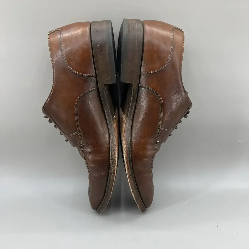 Paul Stuart Cap Split Toe Oxford Men Size 10.5 A Brown Leather Lace Up Low Shoes